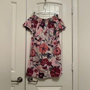 LOFT Floral Off-Shoulder Dress